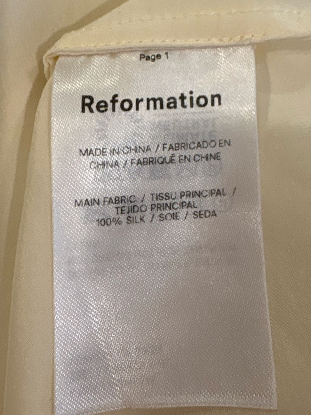 Reformation Edda Silk Mini Skirt S - Picture 5 of 5